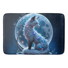 Moonlit Crystal Fox – Guardian of Silent Dreams.  Badrumsmatta