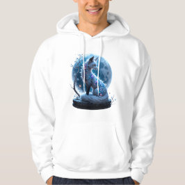 Moonlit Crystal Fox – Guardian of Silent Dreams.  Hoodie