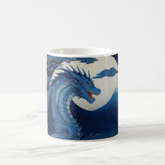 Moonlit Dragon of Fuji Mug Kaffemugg