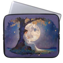 Moonlit Dreamer - Serene Night Sky Laptop Fodral