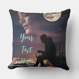 Moonlit Dreams Urban Night Himmel Dekorativ kudde