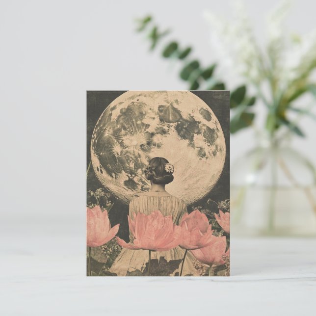 Moonlit Elegance - Bakvy över kvinnor med Måne (Stående Fram)