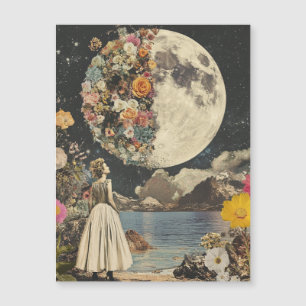 Moonlit Elegance - Kvinna med Måne (2)