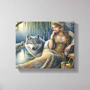 Moonlit Enchantment in the Mystic Forest10x8 Canvastryck