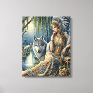 Moonlit Enchantment in the Mystic Forest16x20 Canvastryck