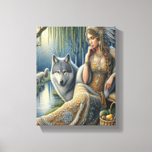Moonlit Enchantment in the Mystic Forest8x10 Canvastryck