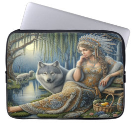 Moonlit Enchantment in the Mystic Forest Laptop Fodral