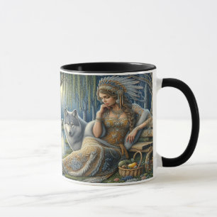 Moonlit Enchantment in the Mystic Forest Mugg