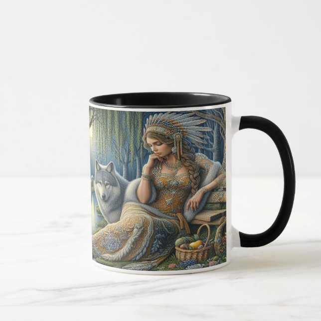 Moonlit Enchantment in the Mystic Forest Mugg (Höger)