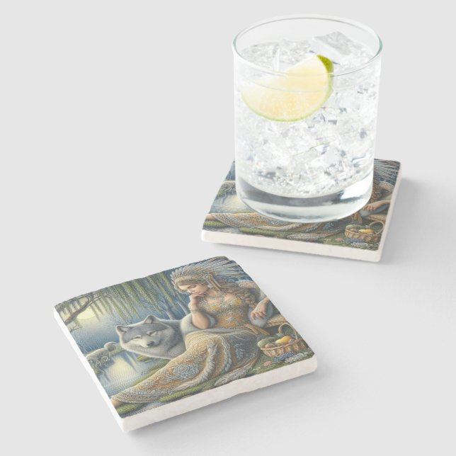 Moonlit Enchantment in the Mystic Forest Stenunderlägg (Sidan)