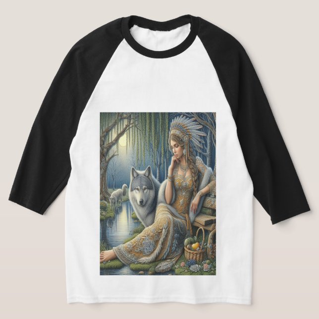 Moonlit Enchantment in the Mystic Forest T Shirt (Laydown)