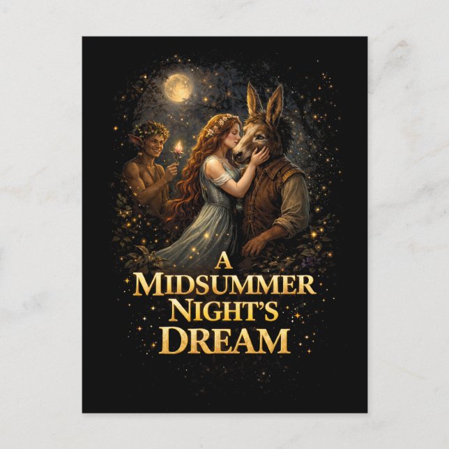 Moonlit Enchantment Vykort (Framsida)