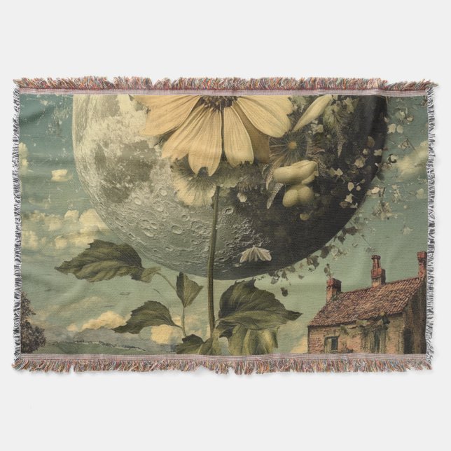Moonlit Flower & Vintage Charm Filt (Framsidan)