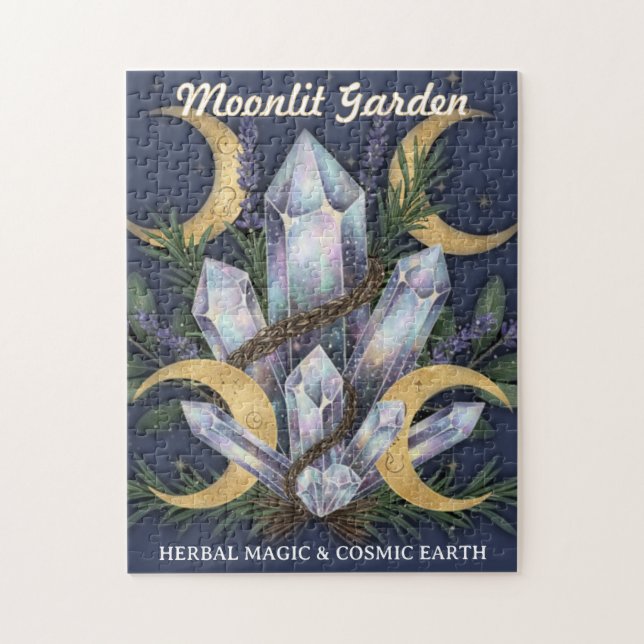 Moonlit Garden Crystal Bouquet • Herbal Magic Pussel (Vertikal)