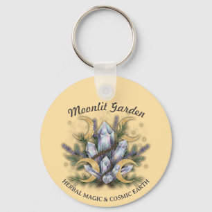 Moonlit Garden Crystal Bouquet • Örtmagie Nyckelring