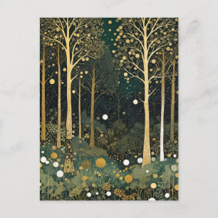 Moonlit Golden Grove Vykort