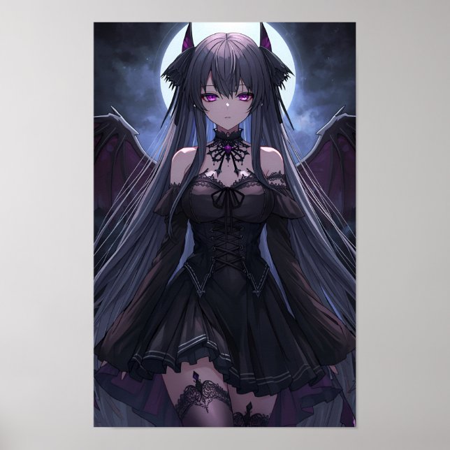 Moonlit Gothic Succubus Poster (Framsidan)