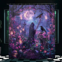 Moonlit Graveyard Scene