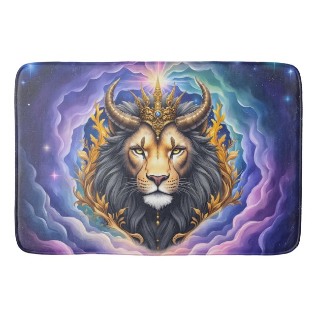 Moonlit Guardians – Cosmic lion. Badrumsmatta (Framsidan)