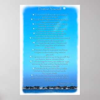 Moonlit Himlar Optimist Creed Poster