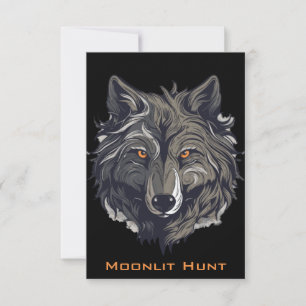Moonlit Hunt Inbjudningar