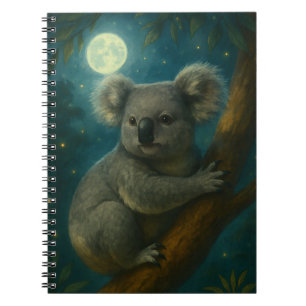 Moonlit Koala Perch Anteckningsbok