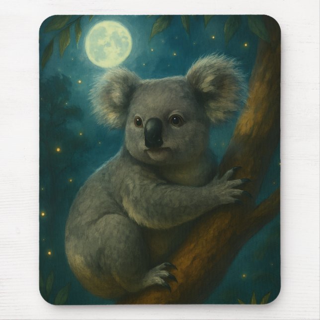 Moonlit Koala Perch Musmatta (Framsidan)