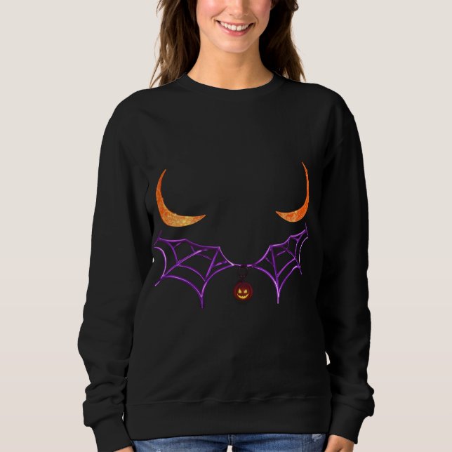 Moonlit Kurvor | Sexy Halloween Chest Design T-Shi T Shirt (Framsida)