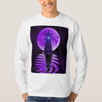 Moonlit Lighthouse T Shirt