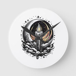 Moonlit Magic Rund Klocka