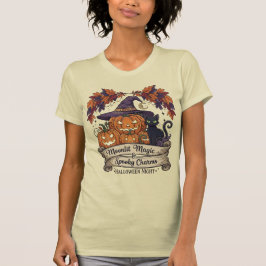 "Moonlit Magic & Spooky Charms" Halloween T-Shirt