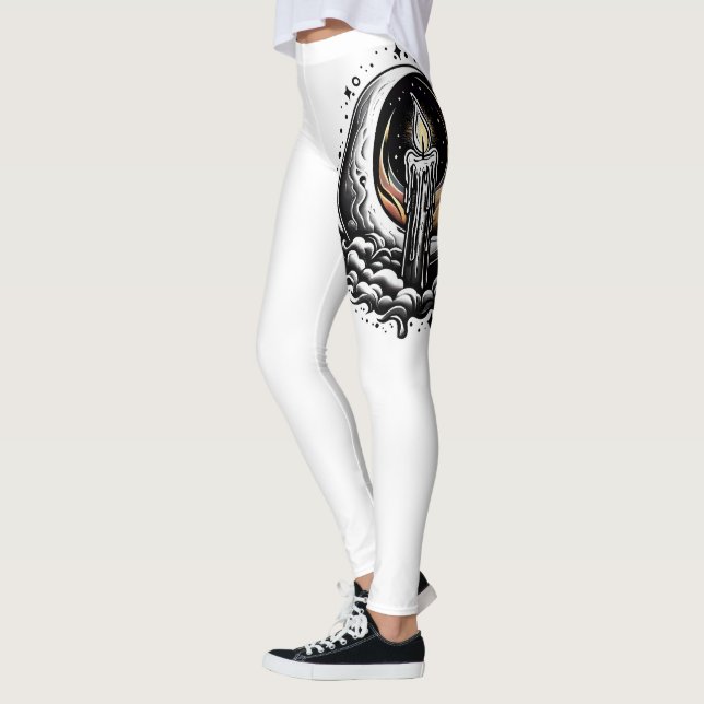 Moonlit Magic-white Leggings (Vänster)