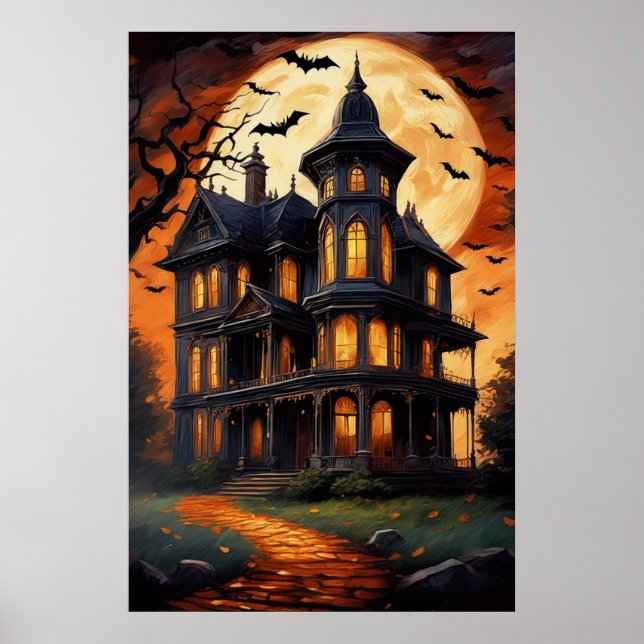 Moonlit Manor, Spooky Vibes Poster (Framsidan)