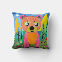 Moonlit Meadow Bear Kudde