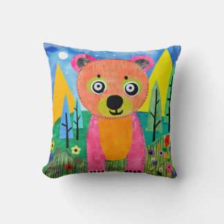 Moonlit Meadow Bear Kudde