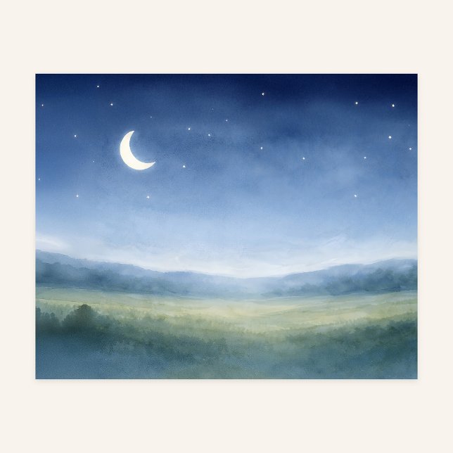 Moonlit Meadow Nursery Wall Art Poster (Skapare uppladdad)