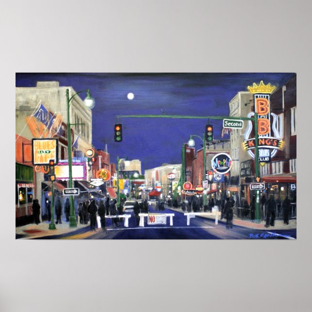 Moonlit Memphis Poster (Framsidan)