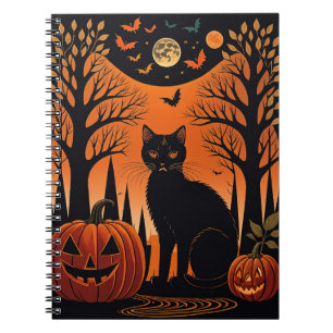 Moonlit Meow Anteckningsbok