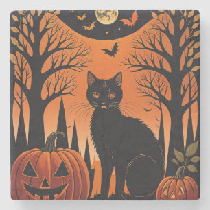 Moonlit Meow Stenunderlägg