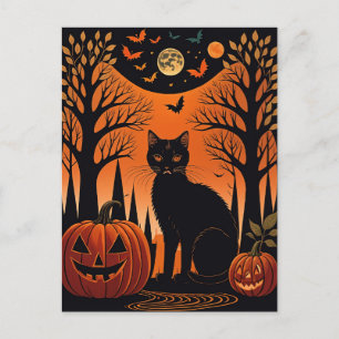 Moonlit Meow Vykort