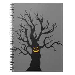 Moonlit-minnen: B&W Halloween Spiral-bärbar dator Anteckningsbok
