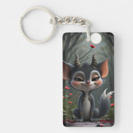 Moonlit Mischief Forest Spirit of Crimson Bloom. 