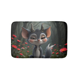 Moonlit Mischief Forest Spirit of Crimson Bloom.  Badrumsmatta