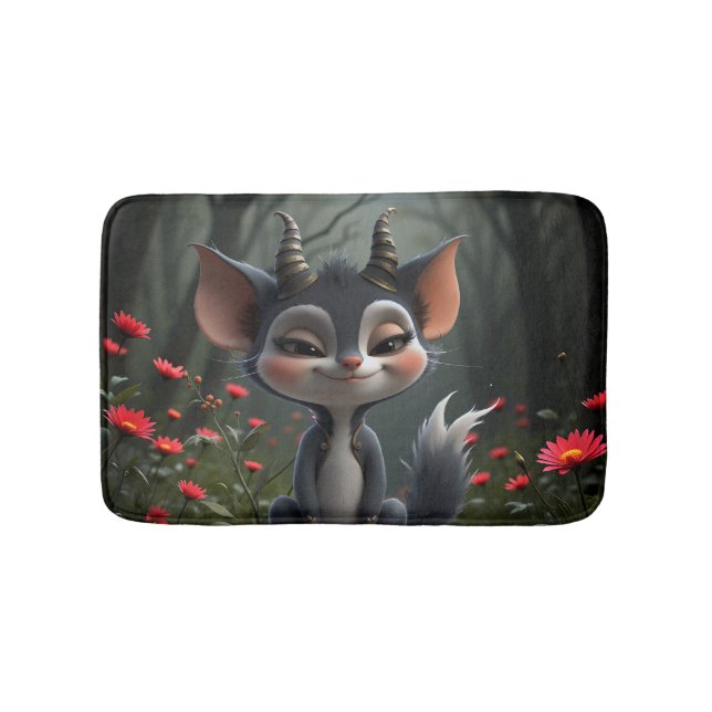 Moonlit Mischief Forest Spirit of Crimson Bloom.  Badrumsmatta (Framsidan)