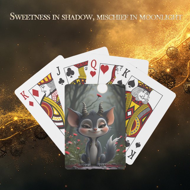 Moonlit Mischief Forest Spirit of Crimson Bloom.  Casinokort (Skapare uppladdad)