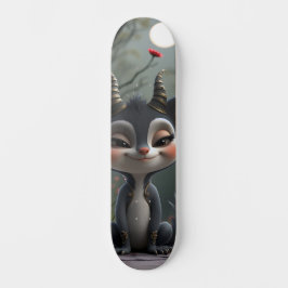 Moonlit Mischief Forest Spirit of Crimson Bloom.  Mini Skateboard Bräda 18,5 Cm