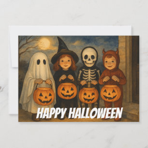 Moonlit MisChief - The Trick-or-Treat Quartet Julkort