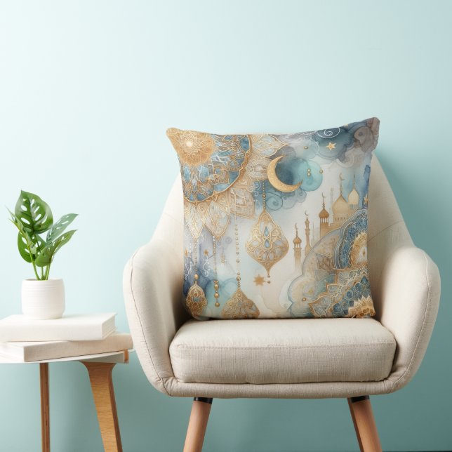 Moonlit Mosque Serenity for Ramadan Kudde (Stol)