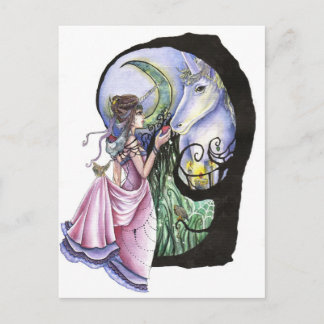 Moonlit Möteskort Vykort