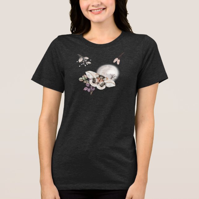 Moonlit Moth Graphic T Shirt (Framsida)